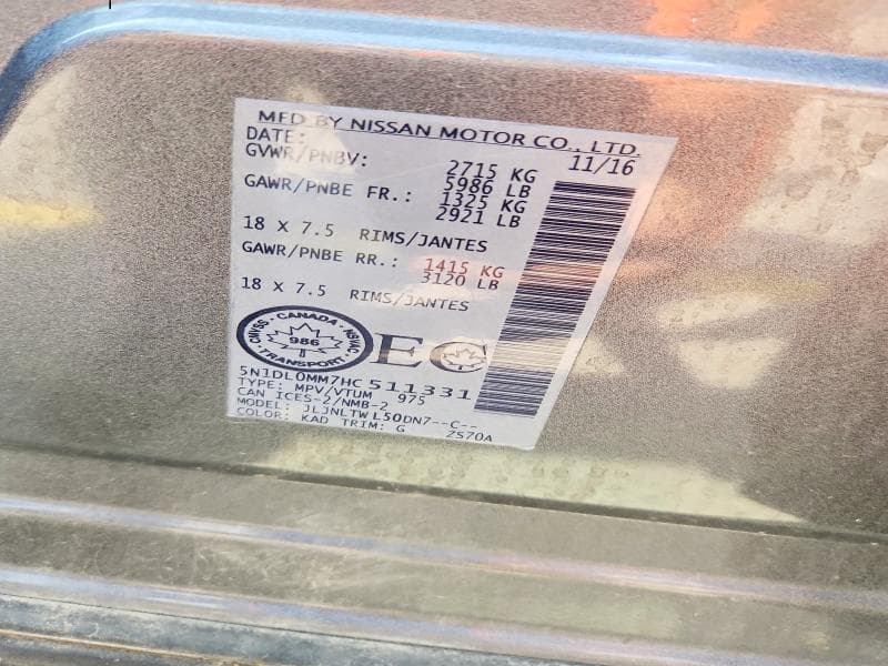 2017 INFINITI QX60 BASE 13