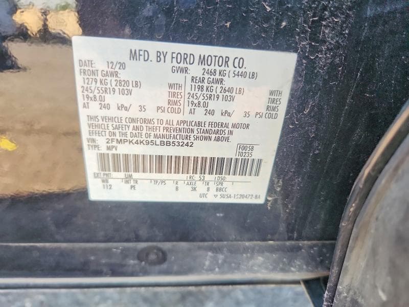 2020 FORD EDGE TITANIUM 13