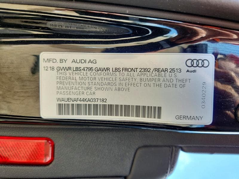 2019 AUDI A4 PREMIUM PLUS 12
