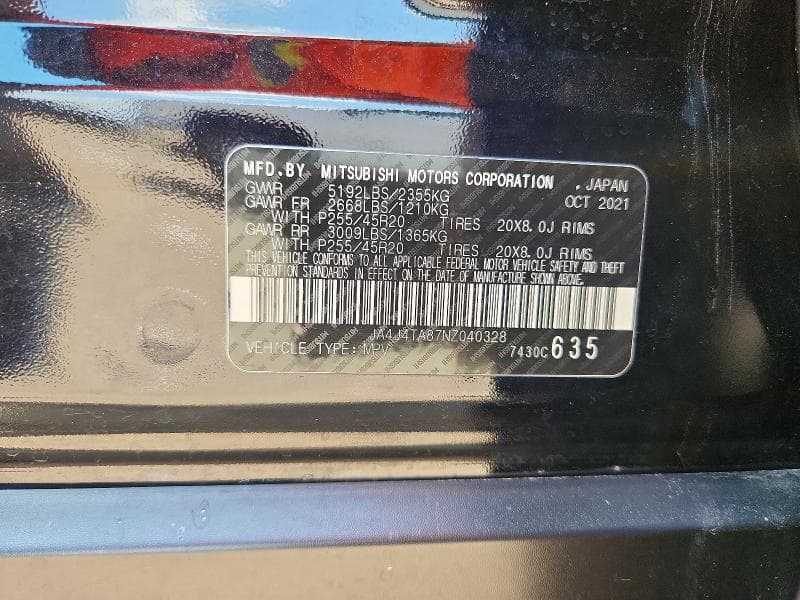 2022 MITSUBISHI OUTLANDER ES 13