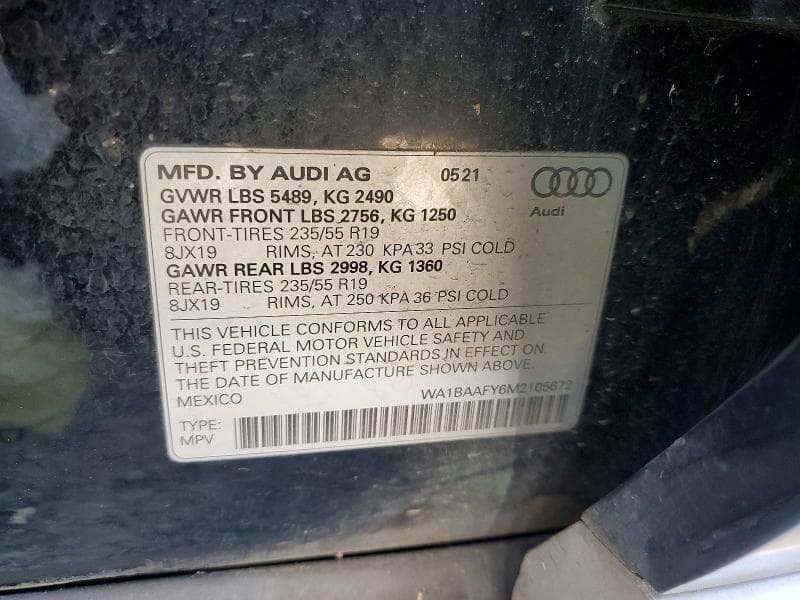 2021 AUDI Q5 PREMIUM PLUS 13