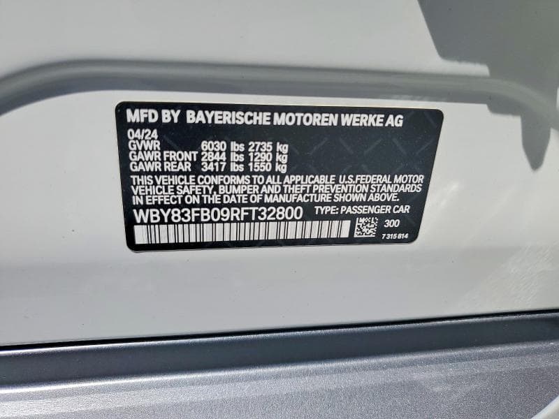 2024 BMW I4 XDRIVE 40 12