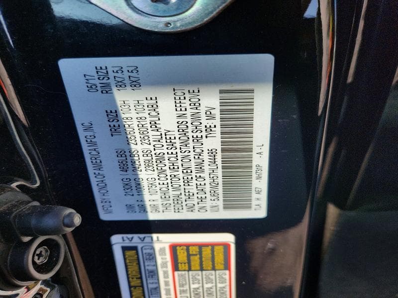 2017 HONDA CR-V EX 14
