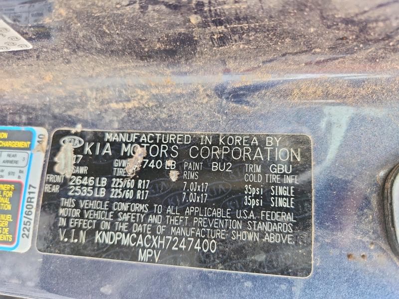 2017 KIA SPORTAGE LX 12
