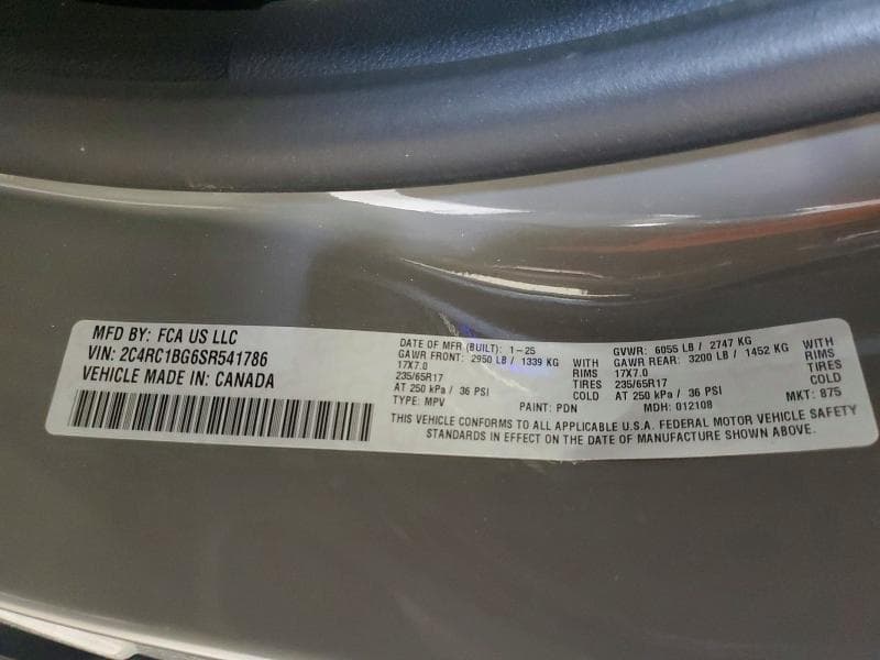 2025 CHRYSLER PACIFICA SELECT 13