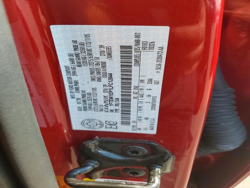 2020 FORD F150 SUPERCREW 12