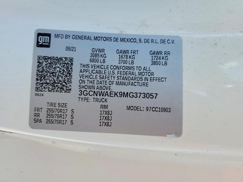 2021 CHEVROLET SILVERADO C1500 12