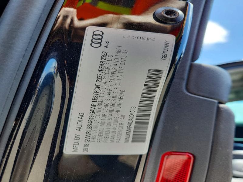 2018 AUDI A4 PREMIUM 13