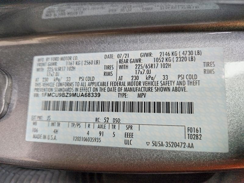 2021 FORD ESCAPE SE 13