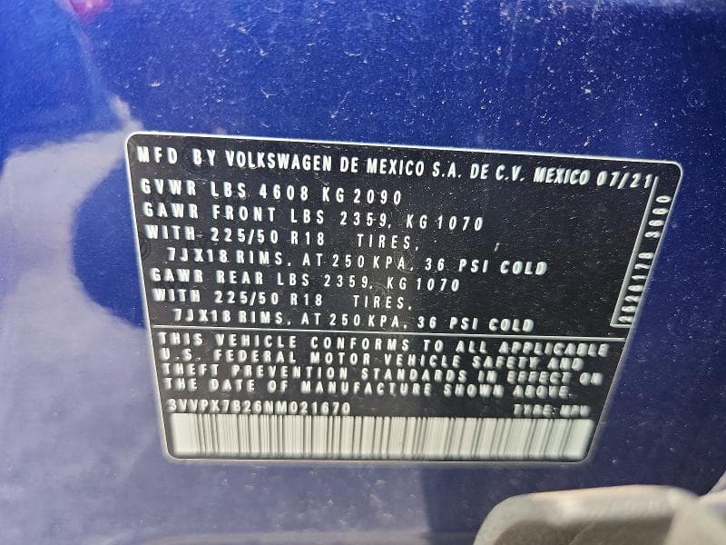 2022 VOLKSWAGEN TAOS SE IQ DRIVE 13