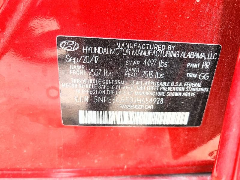 2018 HYUNDAI SONATA SEL 13