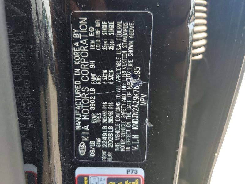 2019 KIA SOUL BASE 13