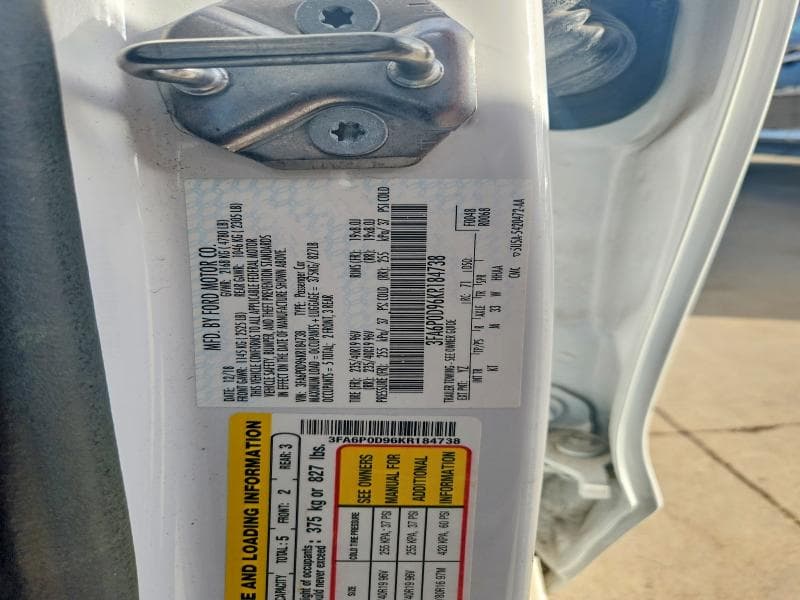 2019 FORD FUSION TITANIUM 12