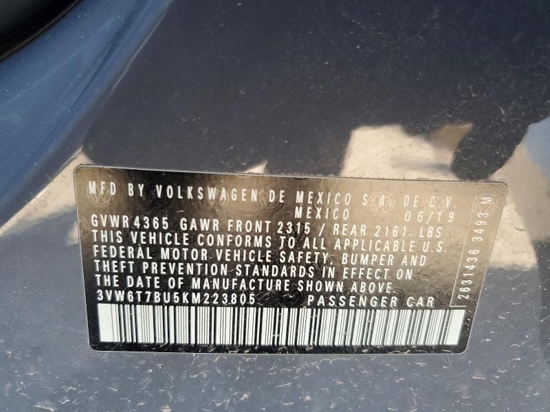 2019 VOLKSWAGEN JETTA GLI 13