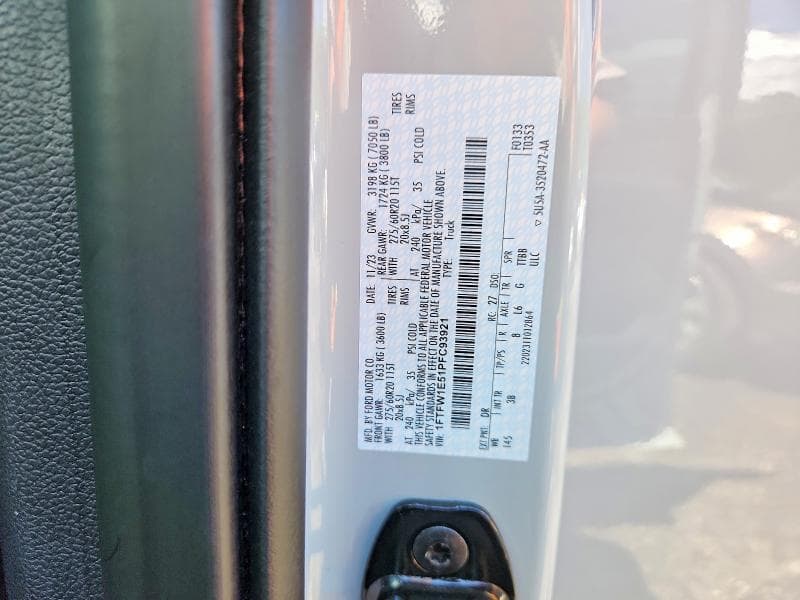 2023 FORD F150 SUPERCREW 12