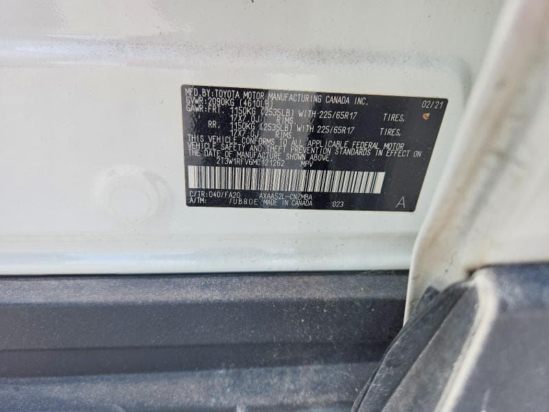 2021 TOYOTA RAV4 XLE 13