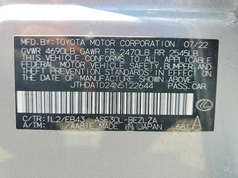 2022 LEXUS IS 300 13