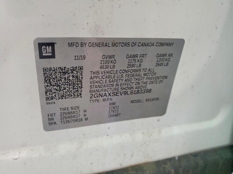 2020 CHEVROLET EQUINOX LS 13