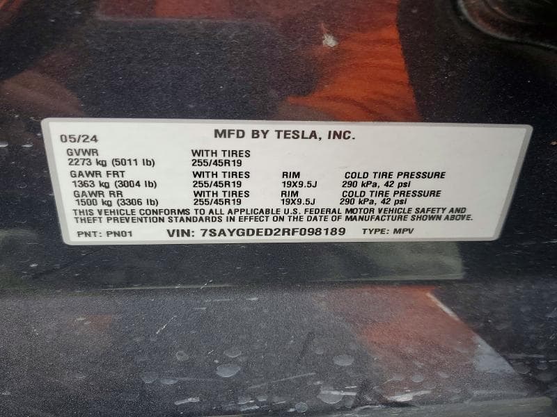 2024 TESLA MODEL Y 13