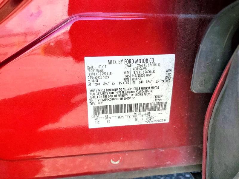 2017 FORD EDGE TITANIUM 13