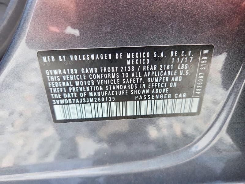 2018 VOLKSWAGEN JETTA SE 12