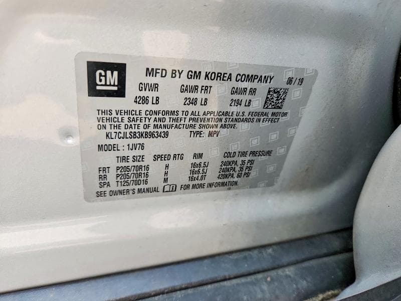 2019 CHEVROLET TRAX 1LT 14