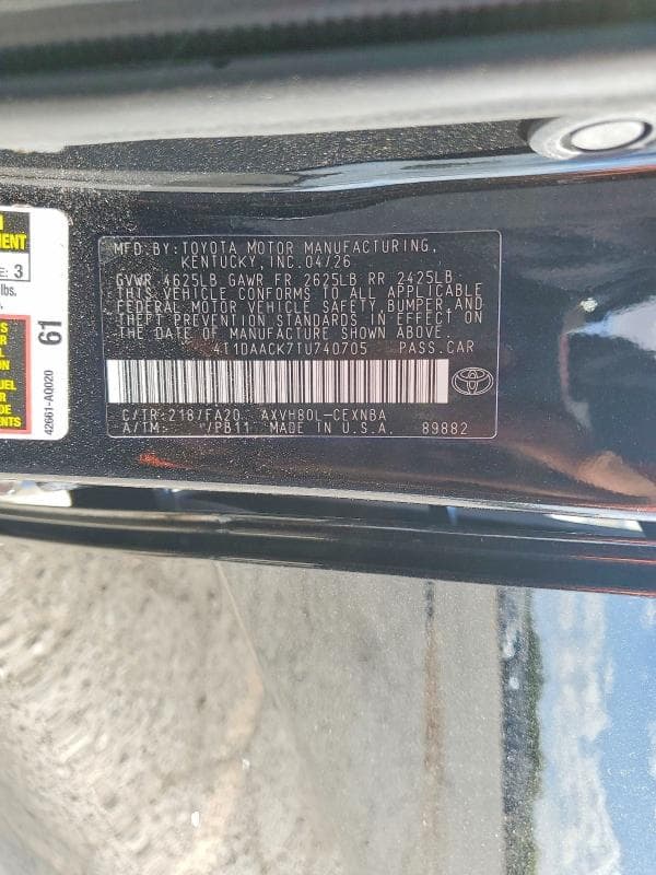 2026 TOYOTA CAMRY LE 13