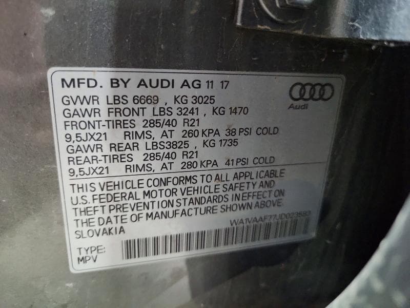 2018 AUDI Q7 PRESTIGE 13