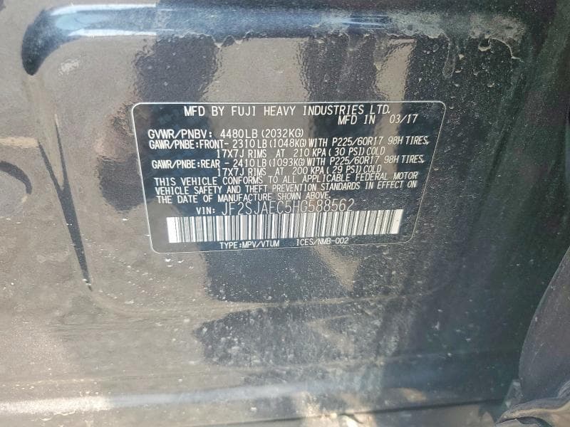 2017 SUBARU FORESTER 2.5I PREMIUM 13