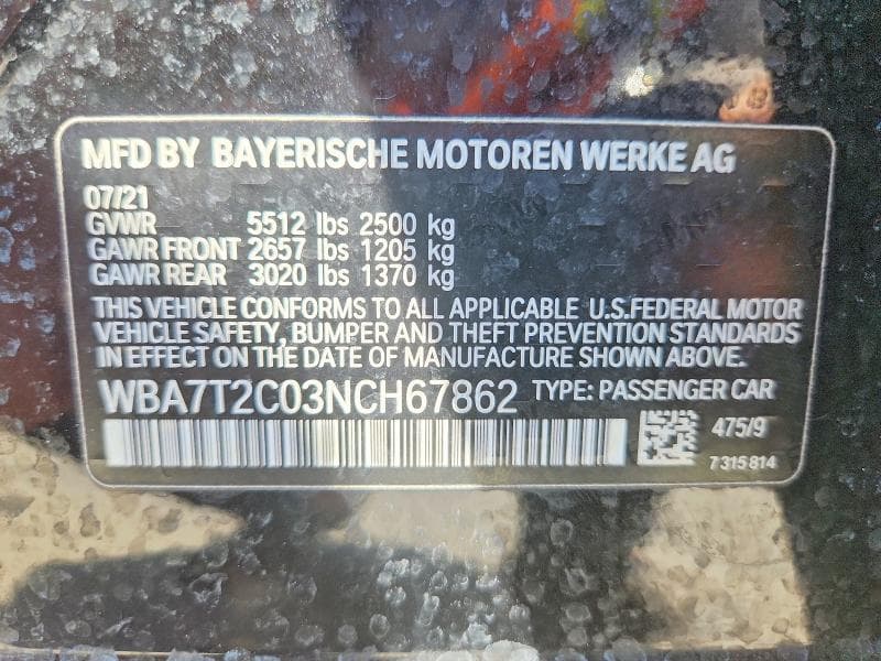 2022 BMW 740 I 12