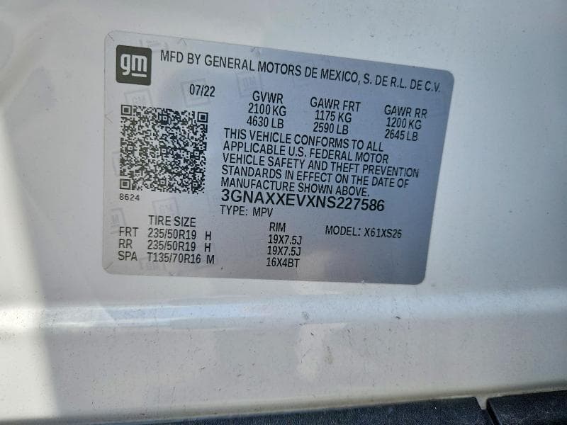 2022 CHEVROLET EQUINOX PREMIER 13
