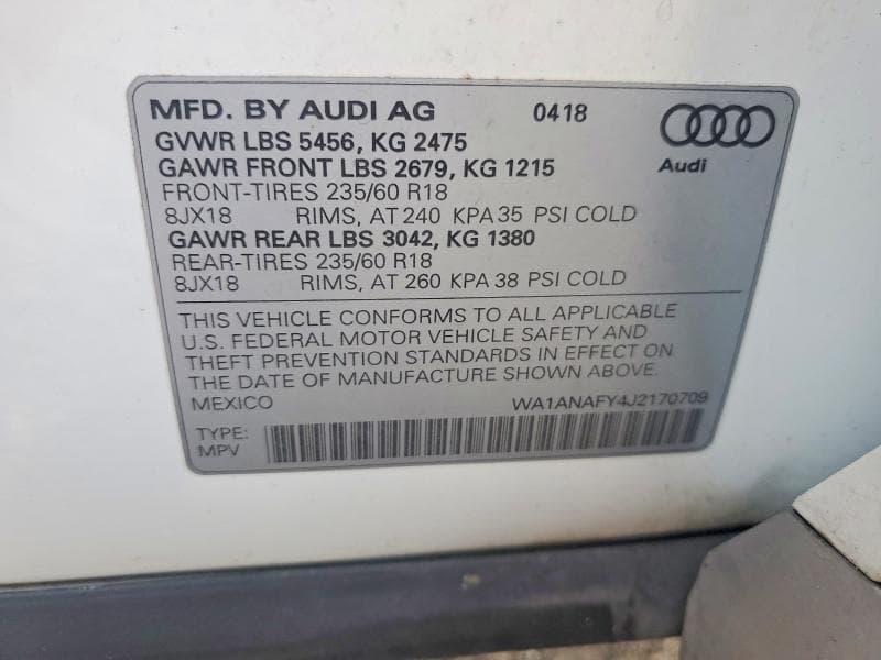 2018 AUDI Q5 PREMIUM 13