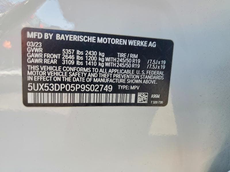 2023 BMW X3 XDRIVE30I 13