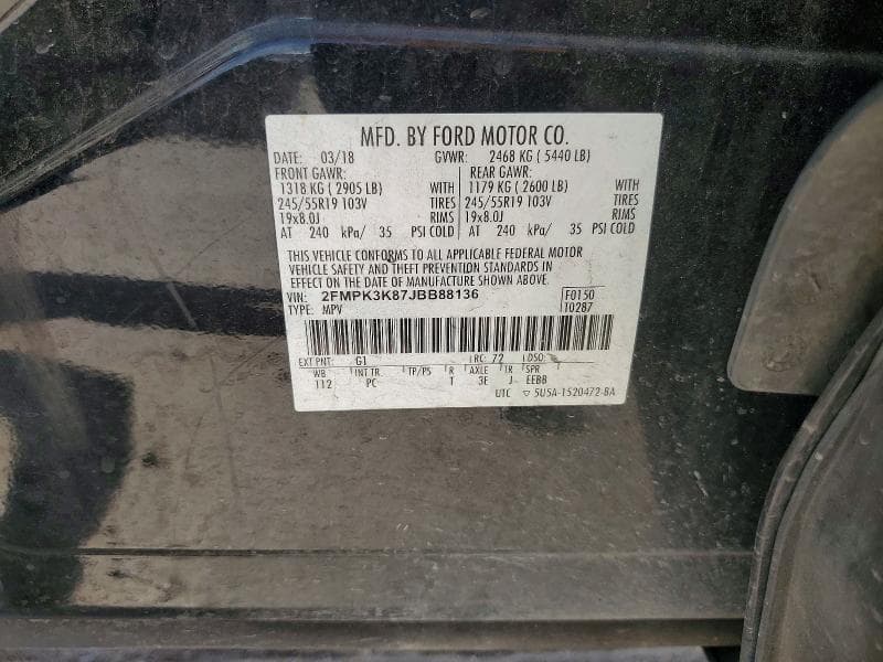 2018 FORD EDGE TITANIUM 14