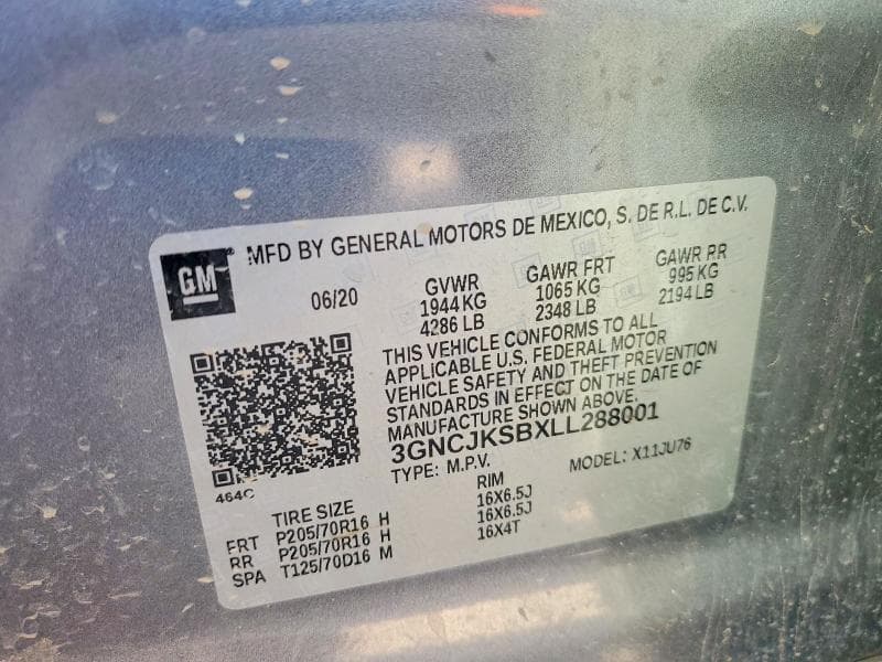 2020 CHEVROLET TRAX LS 12