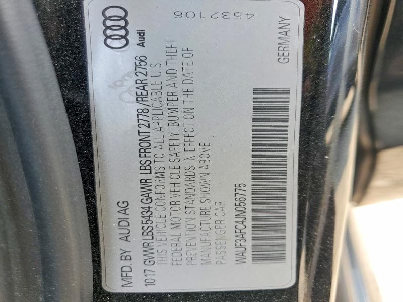 2018 AUDI A6 PREMIUM 12