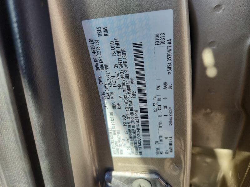2017 FORD ESCAPE SE 12