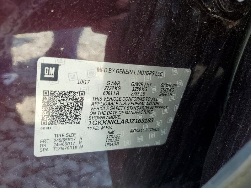 2018 GMC ACADIA SLE 13