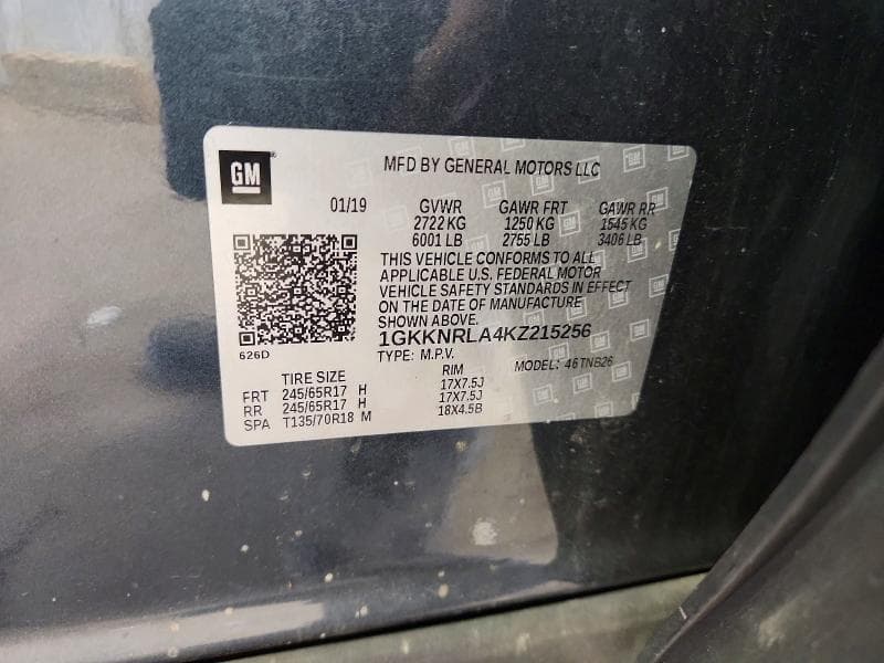 2019 GMC ACADIA SLE 13