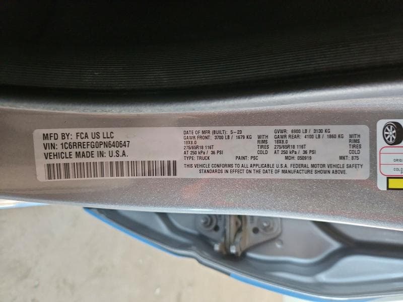 2023 RAM 1500 12