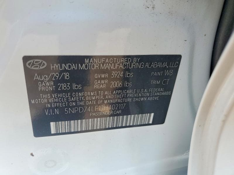 2018 HYUNDAI ELANTRA SE 12