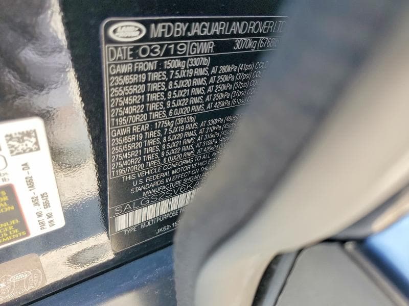 2019 LAND ROVER RANGE ROVER HSE 13