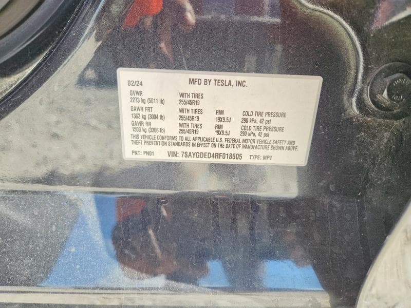 2024 TESLA MODEL Y 12