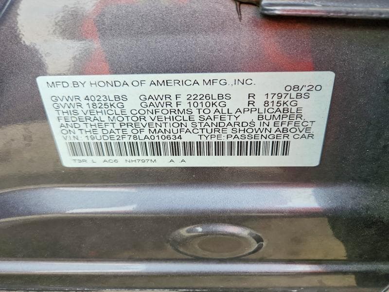 2020 ACURA ILX PREMIUM 12