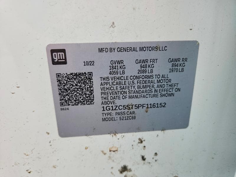 2023 CHEVROLET MALIBU LS 12