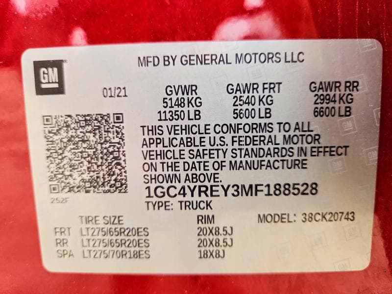 2021 CHEVROLET SILVERADO K2500 HIGH COUNTRY 12
