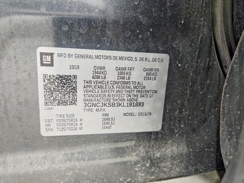 2019 CHEVROLET TRAX LS 13