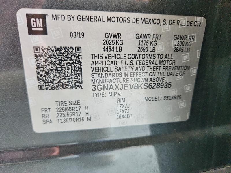 2019 CHEVROLET EQUINOX LT 14