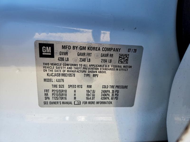 2021 BUICK ENCORE PREFERRED 14