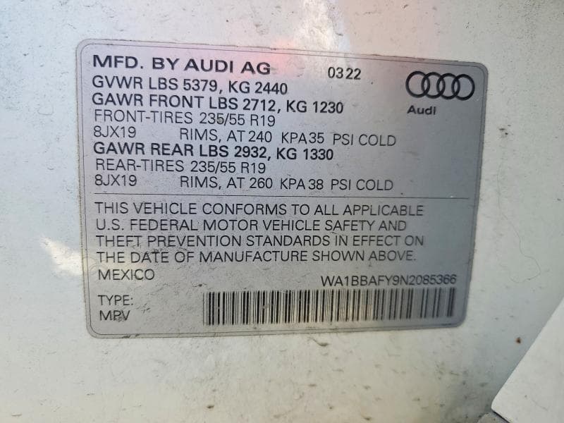 2022 AUDI Q5 PREMIUM PLUS 40 14